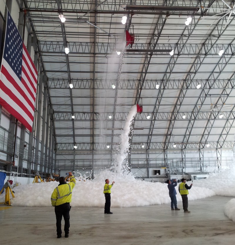 Logan Airport Fire Suppression Test